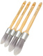 4 Pc Wooster Peint-Pro Round Synthetic Sash Paint Brush Set (000, 00, 02, 04)
