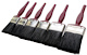 Budget Mixed Bristle Paint Brush Set (6 pc) 1x3 1x2.5, 2x2 2x1.5 inch
