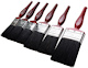 Windsor Professional Paint Brush Set 1x3in 2x2in 1x1.5in 1x1in