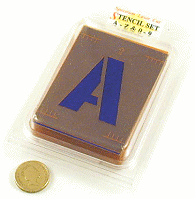 Industrial letter and number stencils set - 50mm characters Industrial letter and number stencils set - 50mm characters