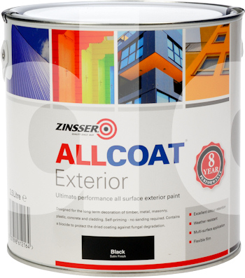 Zinsser Allcoat Exterior Satin - ALL Surface Paint