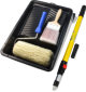 Extra Long Pile Masonry Roller and Extension Pole Kit - 5 piece