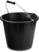 3 Gallon Black Plastic Bucket