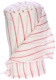 Bleached White / Red Striped Cotton Stockinette