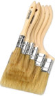 Chip Paint Brush 6pc Set - Natural bristle