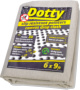 Fossa Dotty Slip-Resistant Canvas Drop Cloth - 6 x 9 ft