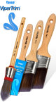 Fossa ViperTrim 3pc Angled Beavertail Paint Brush Set - plus Free ViperTrim Round Sash Brush
