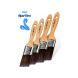 Fossa ViperTrim 4pc Angled Oval Beavertail Paint Brush Set 