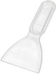Plastic Scraper Stiff - Straight Edge
