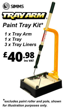 Simms Paint Tray Arm Kit (1xTray 3xLiners 1xArm)