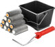 Mini Paint Roller Scuttle Kit - Silver Steel