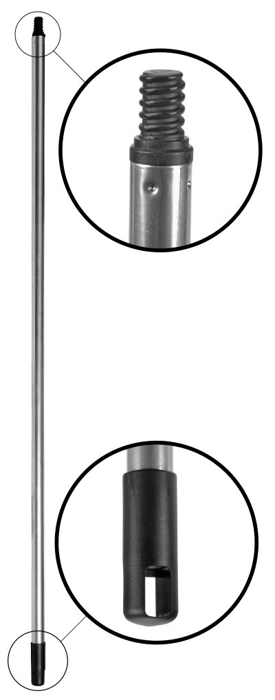 1.2m Screw-fit Steel Extension Pole 