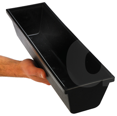 Heavy Duty Plastic Mud Pan 14 inch - Contoured Base