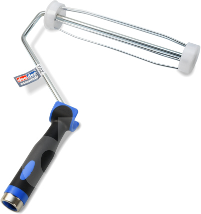 9 x 1.75 inch Cage Paint Roller Frame Blue/Black Screwfit Handle 9 x 1.75 inch Cage Paint Roller Frame Blue/Black Screwfit Handle