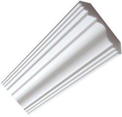 Plain Premium Coving / Cornice - 120mm wide.