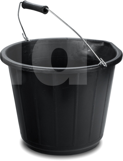 3 Gallon Black Plastic Bucket