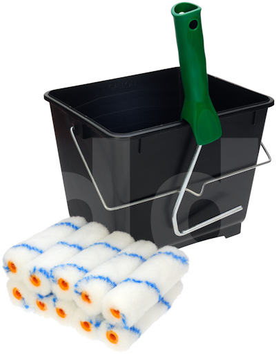 Mini Paint Roller Scuttle Kit - Blue Stripe Mini Paint Roller Scuttle Kit - Blue Stripe