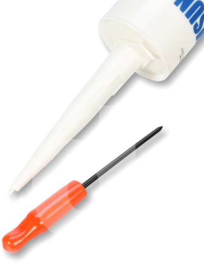 Caulk Tube Cap with Puncture Tool