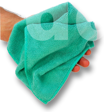 Dry n Polish Green Microfibre Decorators Cloths