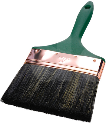 Flat Wall Paint Brush Mixed Bristle (Green Handle) Flat Wall Paint Brush Mixed Bristle (Green Handle)