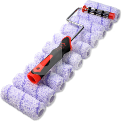 Fossa 11pc Velsoft Mini Cage Paint Roller Set - Medium Pile