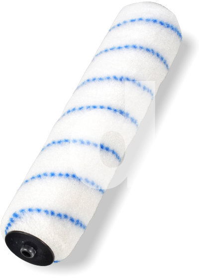 12 inch Fossa Nylon Blue Stripe Solvent Resistant - Medium Pile Paint Roller Refill