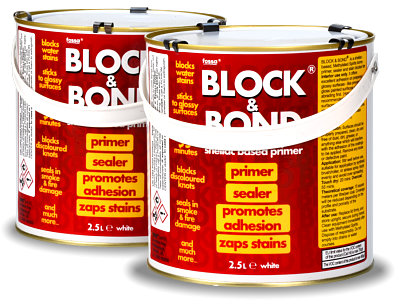 Fossa BLOCK and BOND Primer, sealer, zaps stains
