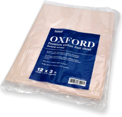 Fossa Oxford Premium Canvas Dust Sheet 12 x 3ft Hall and Stair Runner