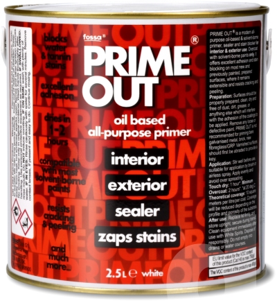 Fossa PrimeOut Oil-based Primer Sealer and Stain Blocker.