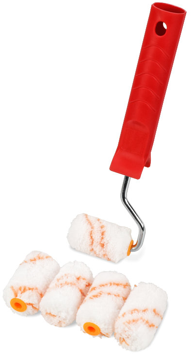 Skinny Mini 2in Paint Roller Plus 4 Spare Solora Roller Sleeves