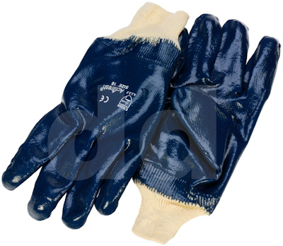 Nitrile Gloves - Fully Coated / Knit Wrist Nitrile Gloves - Fully Coated / Knit Wrist