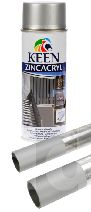 Keen Zinc Satin Rust Inhibiting Aerosol Spray Primer