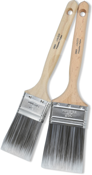 Linzer 2pc Poly-Nylon Flat Sash Paint Brush US Handle (1 x 2; 1 x 2.5 in)