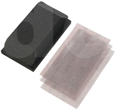 Mirka Abranet Sanding Grip Block Kit 3 Strips (70x125 Block, P120, P240, P320)