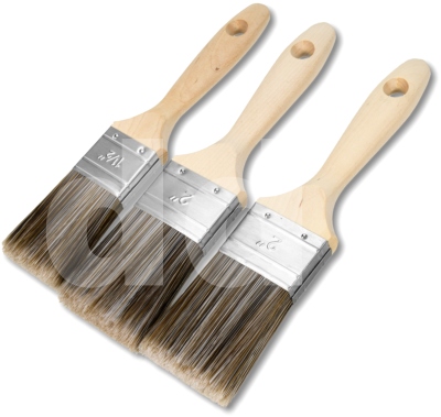 3pc Pioneer Swift Synthetic Paint Brush Set