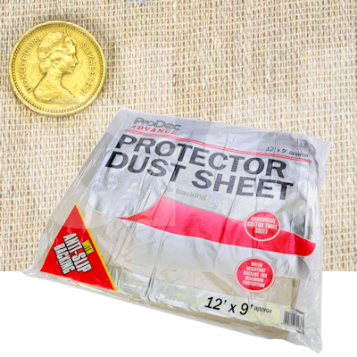 Protector Plastic Backed Cotton Twill Dust Sheet