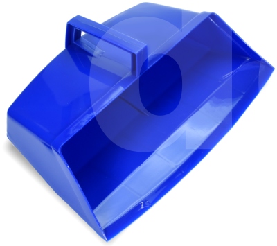 Plastic Dustpan Semi-Enclosed 12in Blue Plastic Dustpan Semi-Enclosed 12in Blue