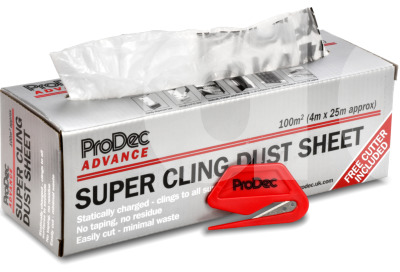 Prodec Super Cling Dust Sheet 100 m2 roll