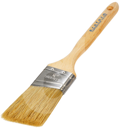 Proform White China Bristle Angled Sash Paint Brush US Handle