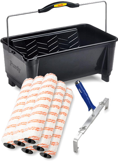 18in Purdy Paint Scuttle 6x15in Roller Kit