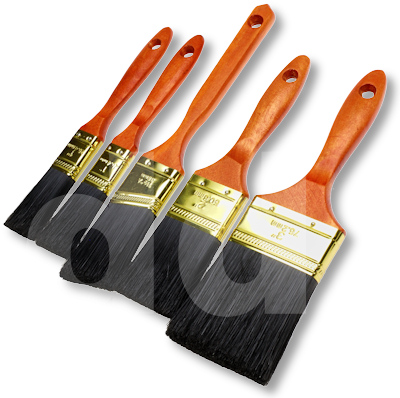 5 Piece Budget Polyester Paint Brush Set