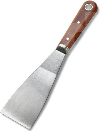 Scale Tang Scraper - Hardwood Handle