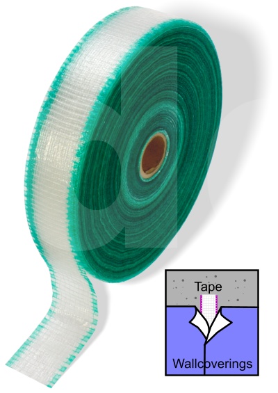 SP Wallcovering Protective Cutting Tape (Green/White) 100m