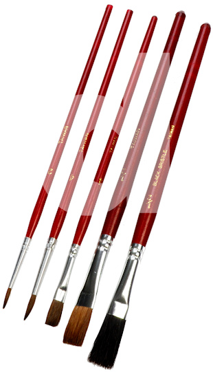 Wooster 5 Piece Hobby and Craft Paint Brush Set Wooster 5 Piece Hobby and Craft Paint Brush Set