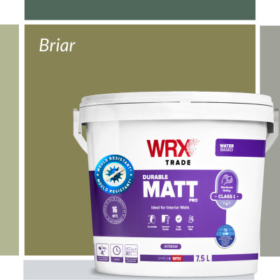 WRX Scrubbable Matt Briar - Mould Resistant Emulsion Paint 