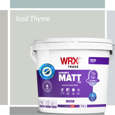 WRX Scrubbable Matt Iced Thyme Mould Resistant Emulsion Paint
