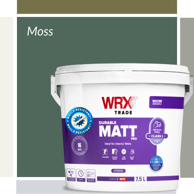 WRX Scrubbable Matt Moss - Mould Resistant Emulsion Paint 