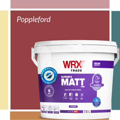 WRX Scrubbable Matt Poppleford - Mould Resistant Emulsion Paint 