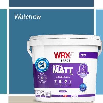 WRX Scrubbable Matt Waterrow - Mould Resistant Emulsion Paint 