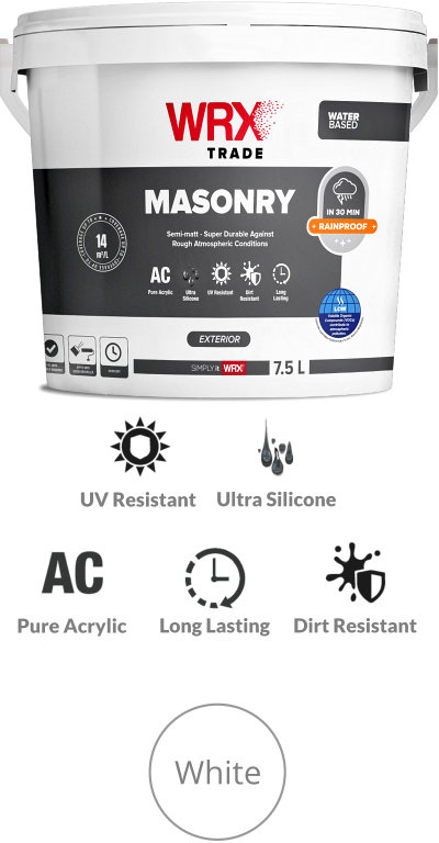 WRX Smooth Masonry Paint - Pure Acrylic